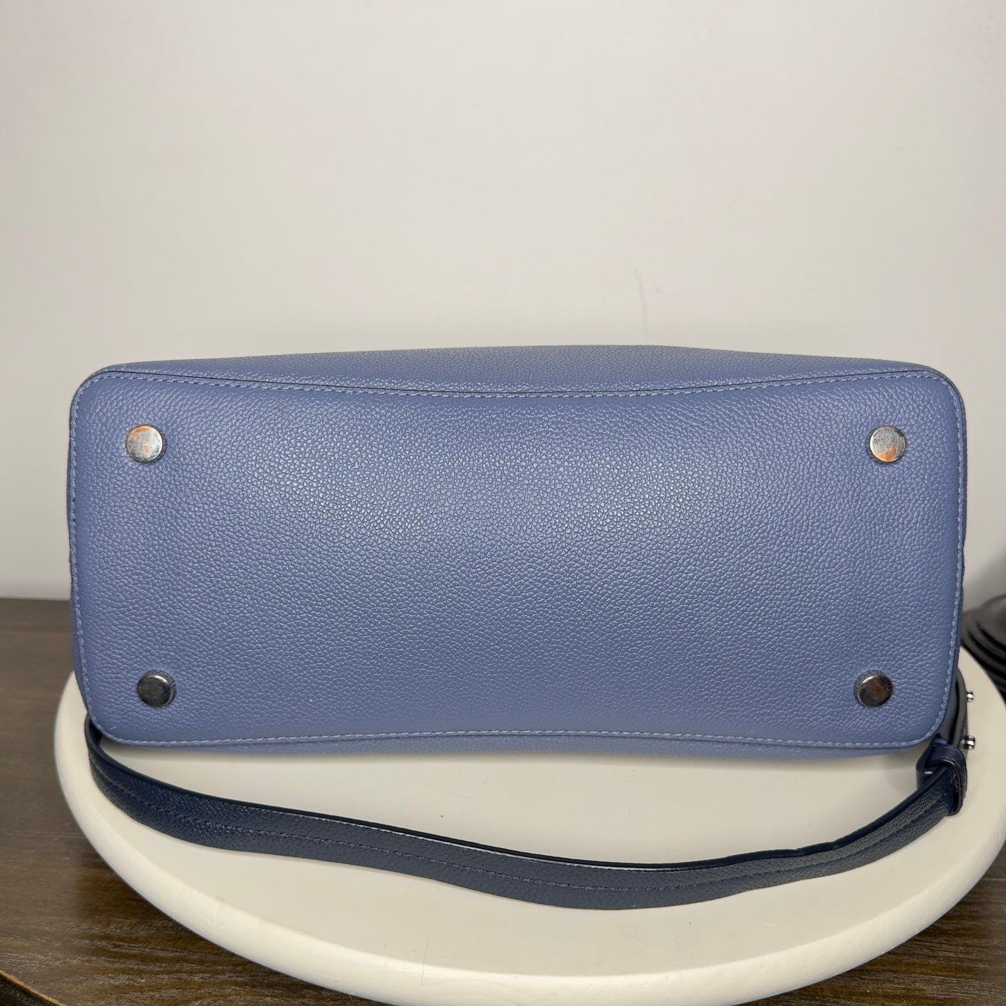 Kate Spade Margaux Celestial Blue Colorblock Pebble Leather Handbag