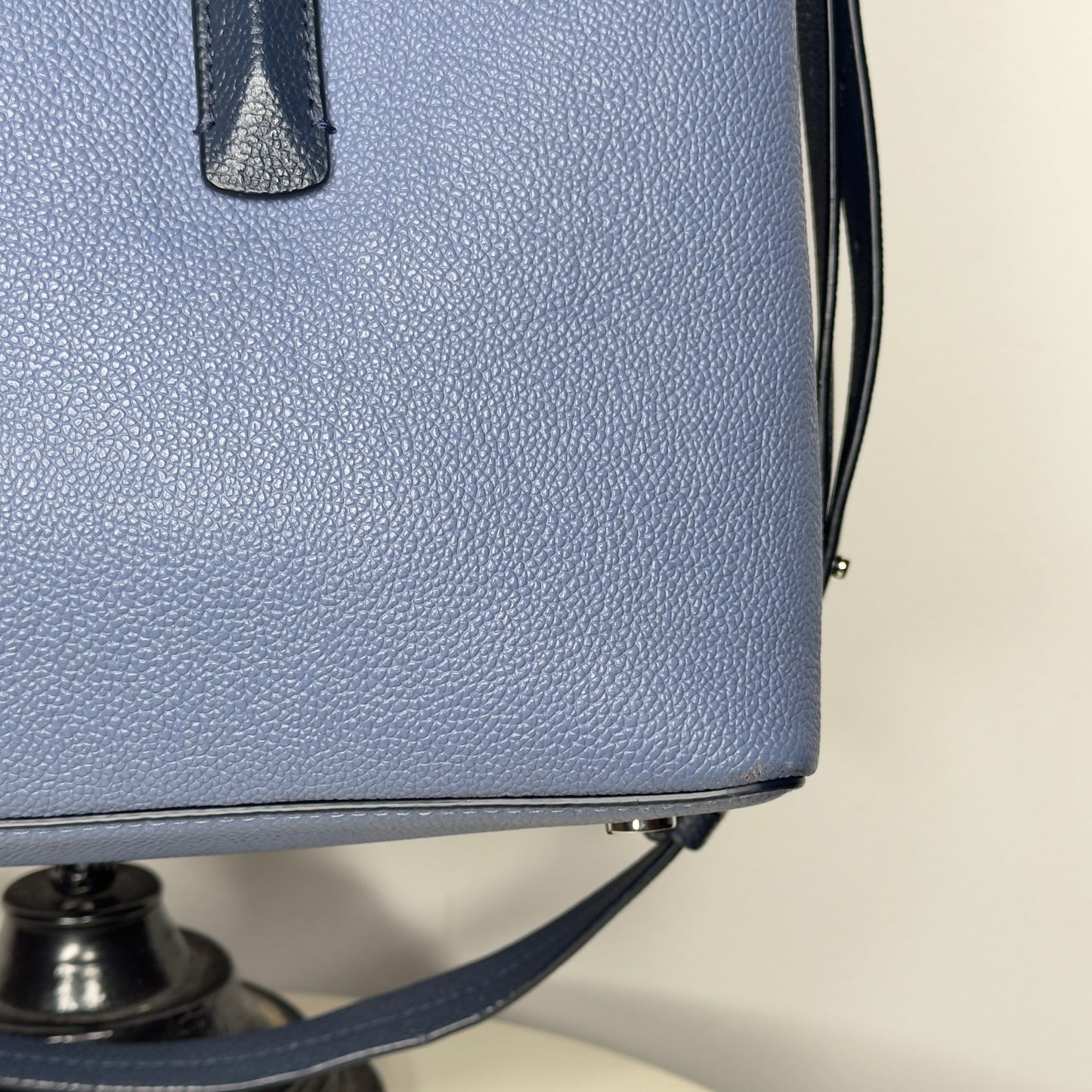 Kate Spade Margaux Celestial Blue Colorblock Pebble Leather Handbag