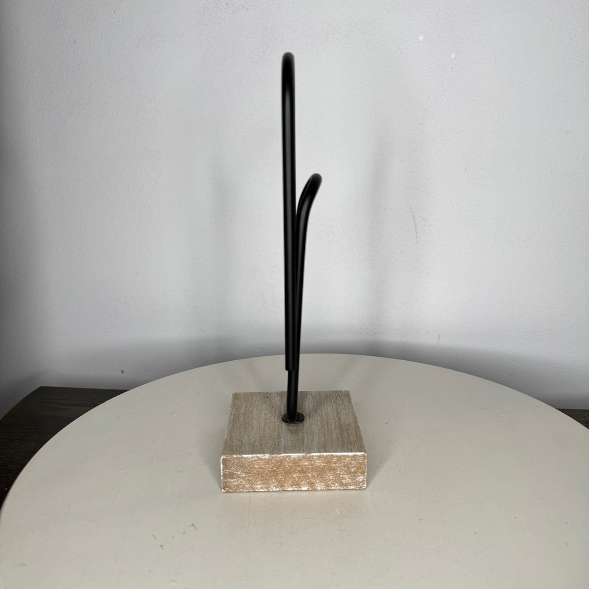 Black Paper Clip Wood/Metal Decor