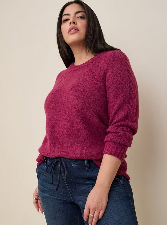 Torrid Vegan Cashmere Pullover Crew Neck Tunic Sweater - Size 1X