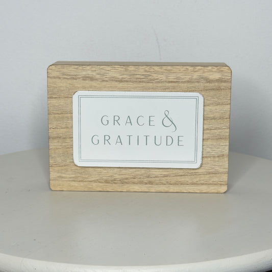 Grace & Gratitude Box Sign