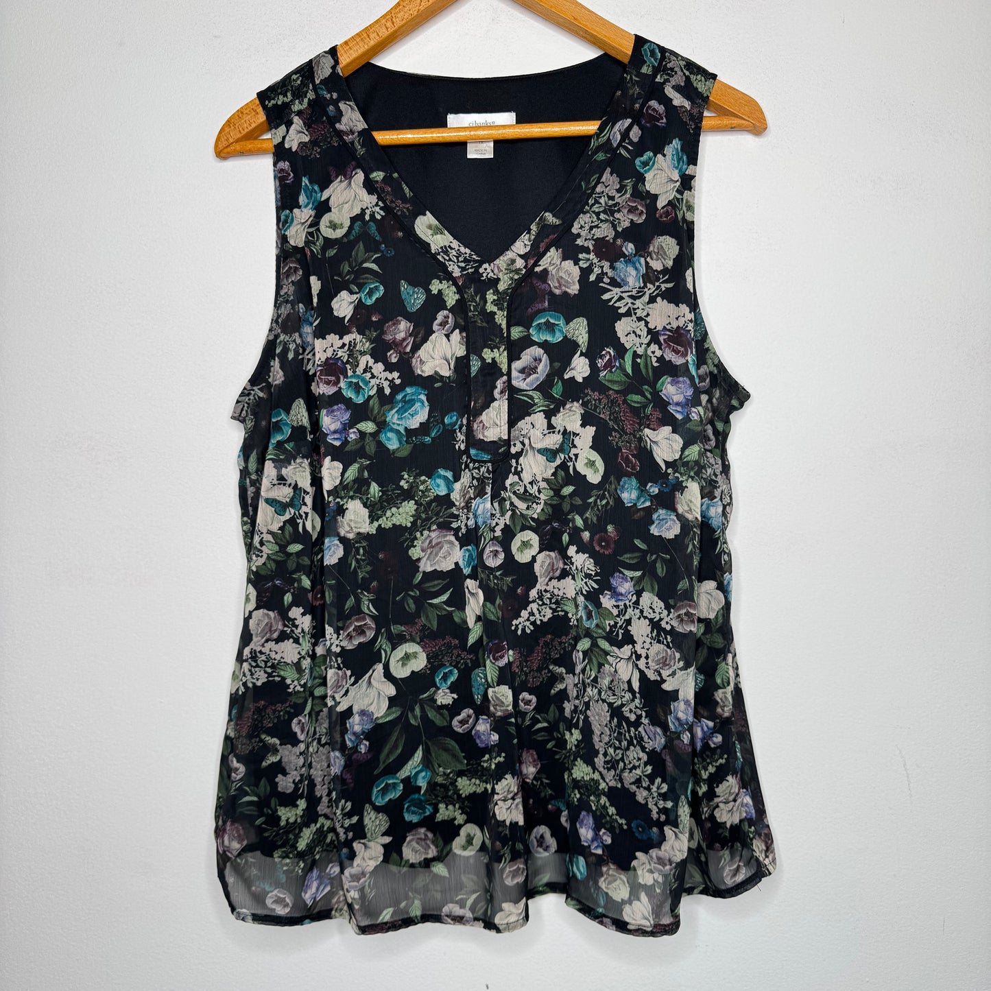 CJ Banks Sleeveless Top - Size 1X