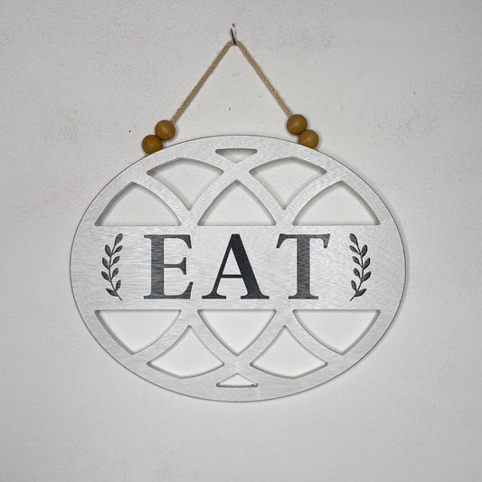 Eat Farmhouse Cottage Hanging Sign
