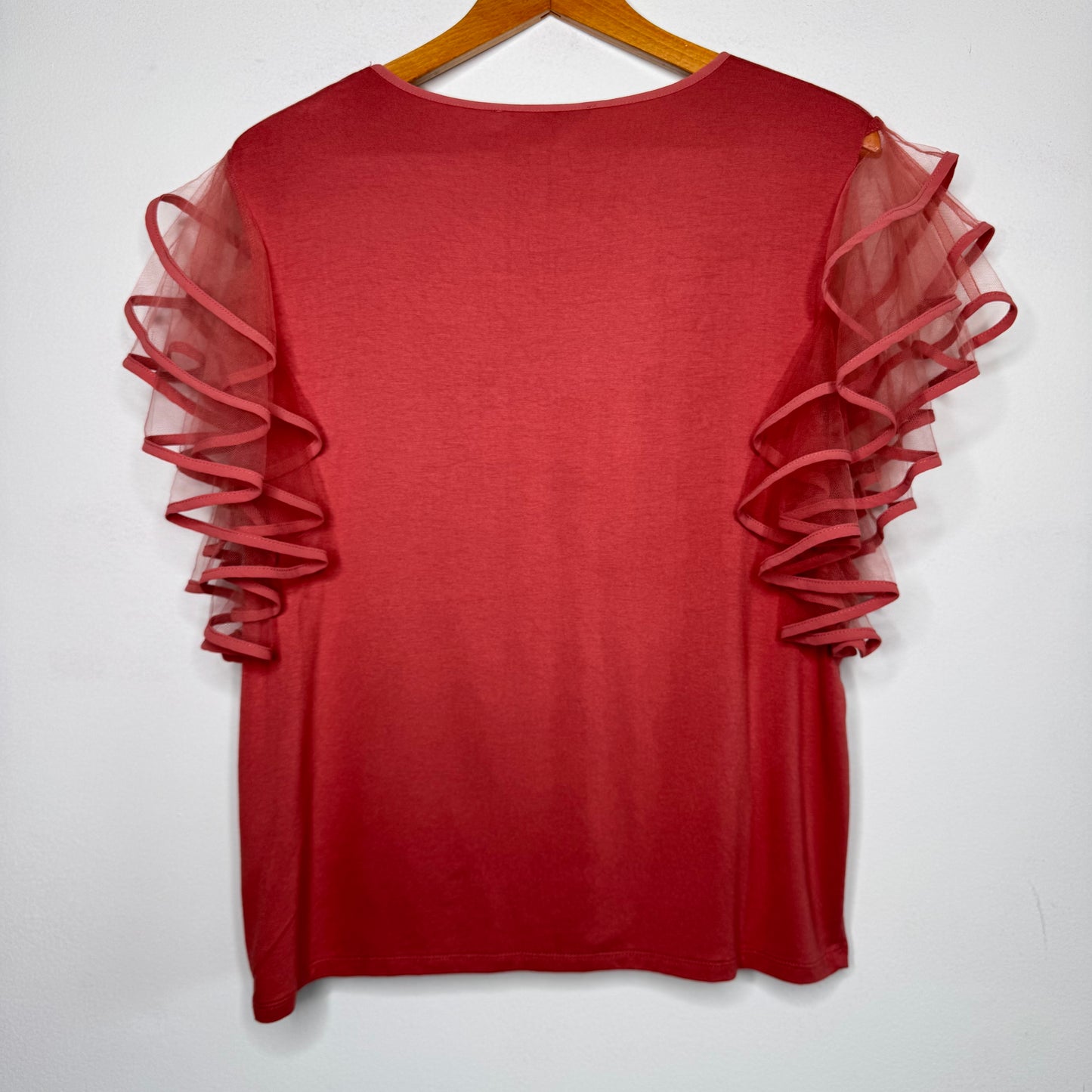 Marc New York Ruffle Sleeve Top - Size Large
