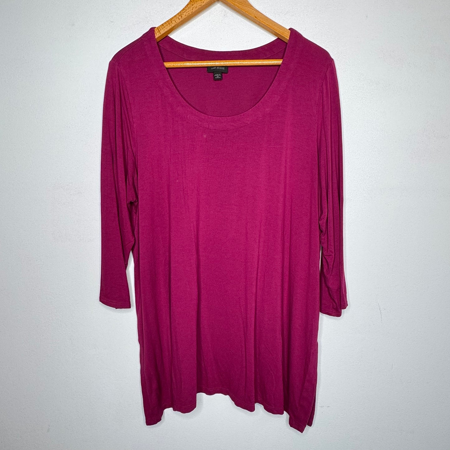 J.Jill Wearever Elbow Sleeve Top - Size 2X