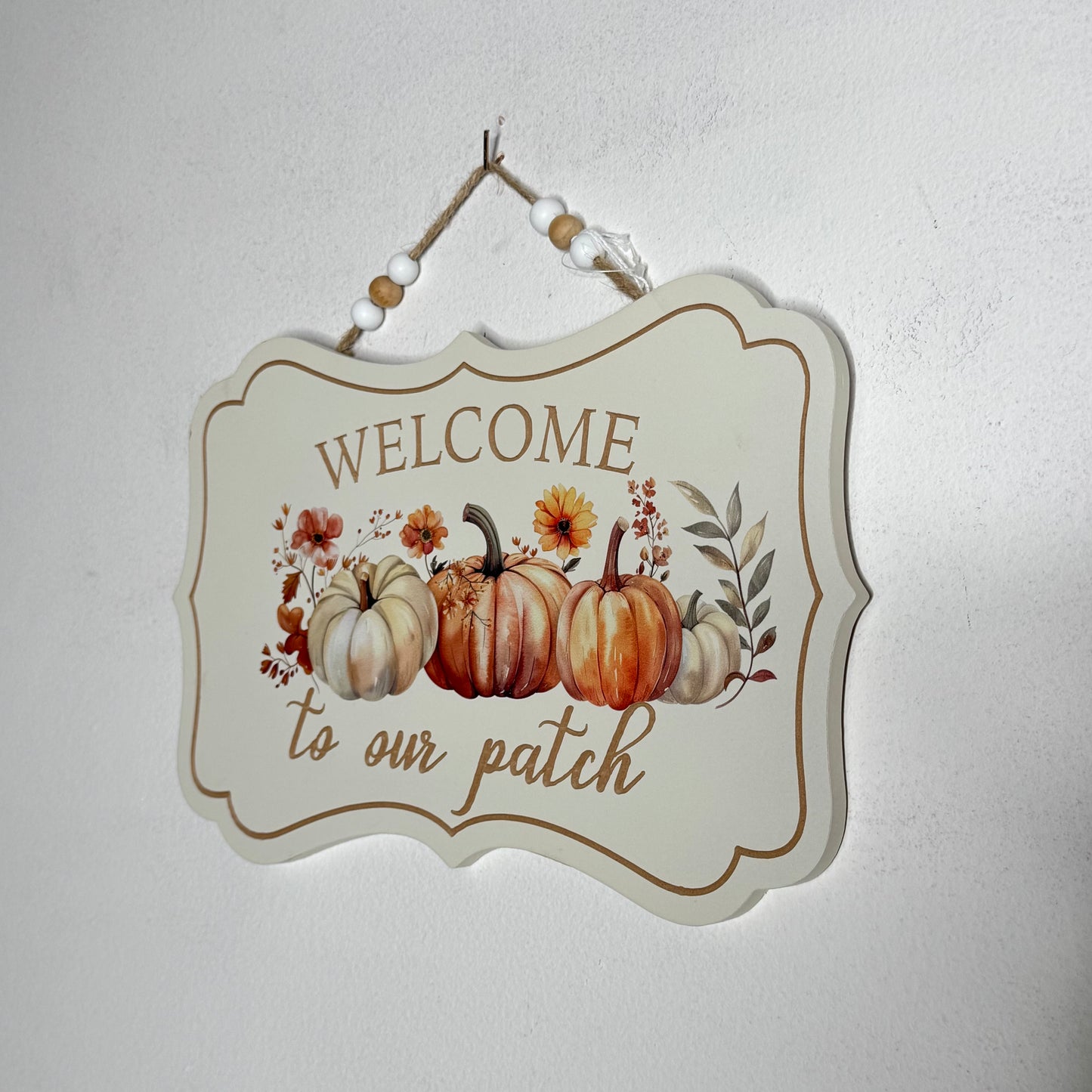 Welcome To Our Patch Fall Wall Decor