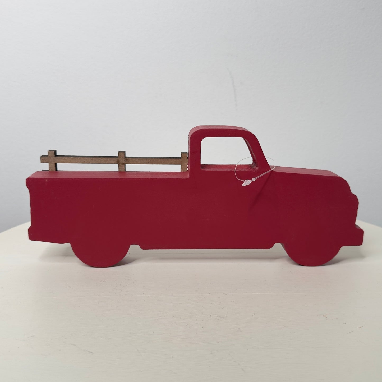 Life Is Better In The Country Red Truck Wood Decor Block Sign