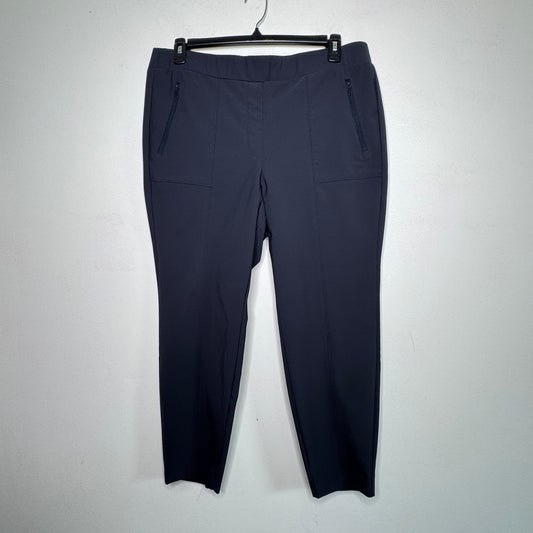 Lane Bryant Navy Blue Ponte Pull-On Pants - Size 16