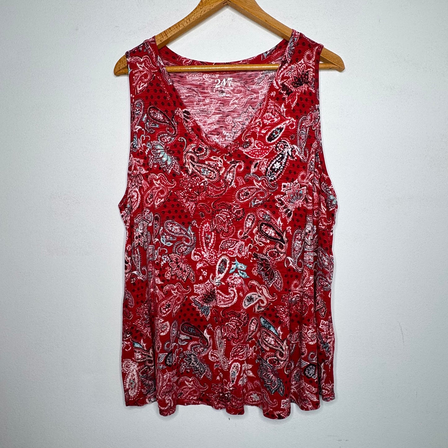Maurices 24/7 Floral Tank Top - Size 2X