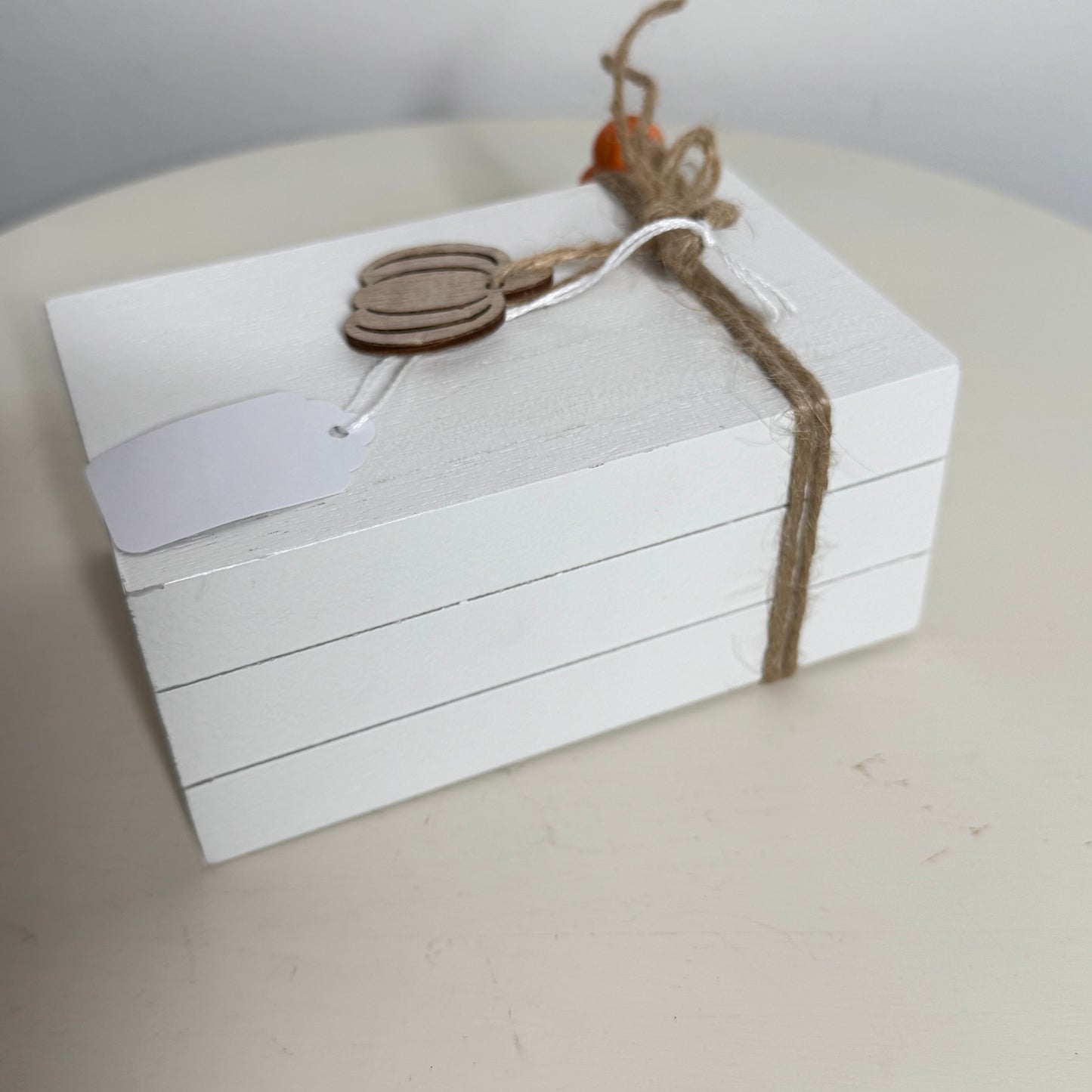 Pumpkin Everything Stacked Book Decor