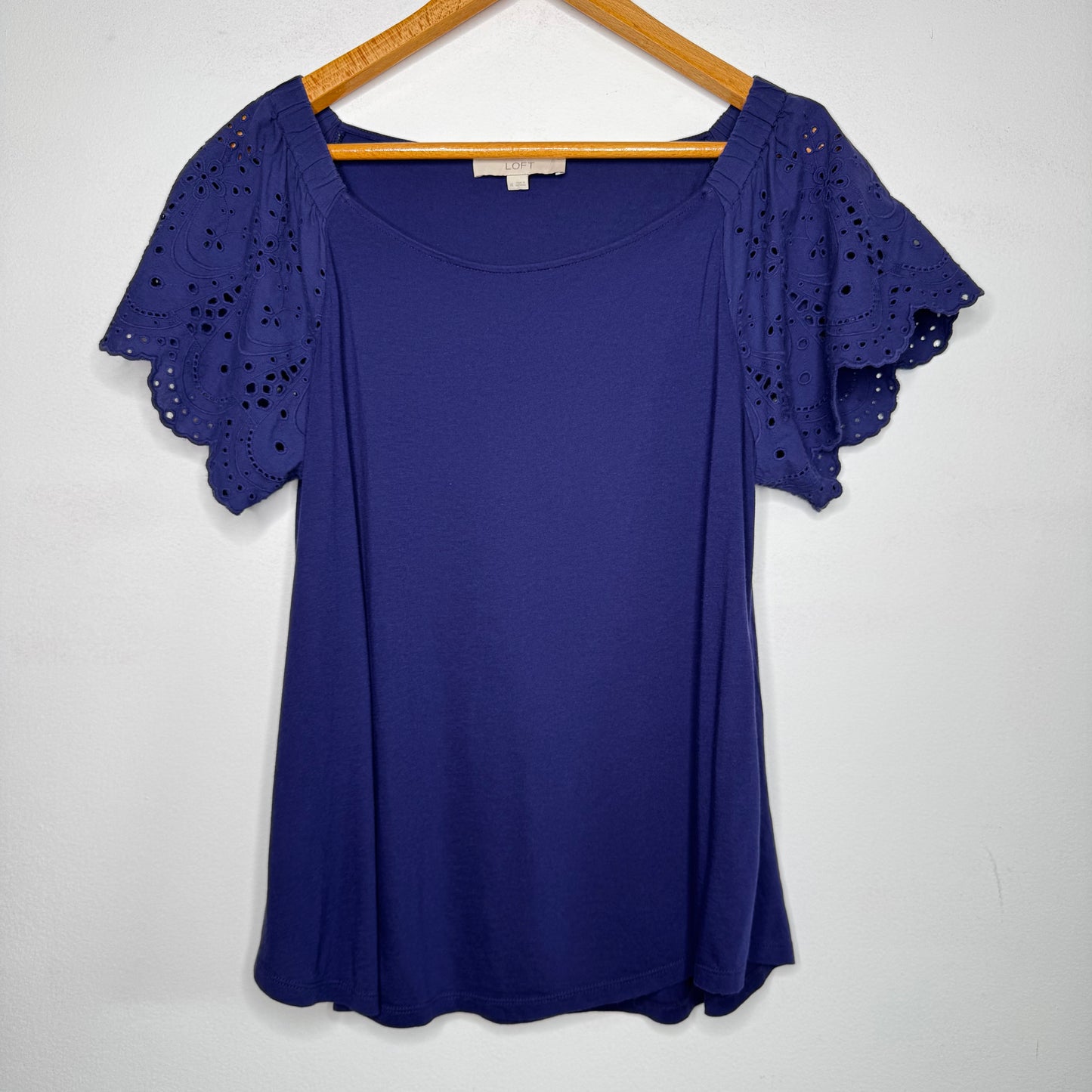 Loft Eyelet Sleeve Top - Size XL