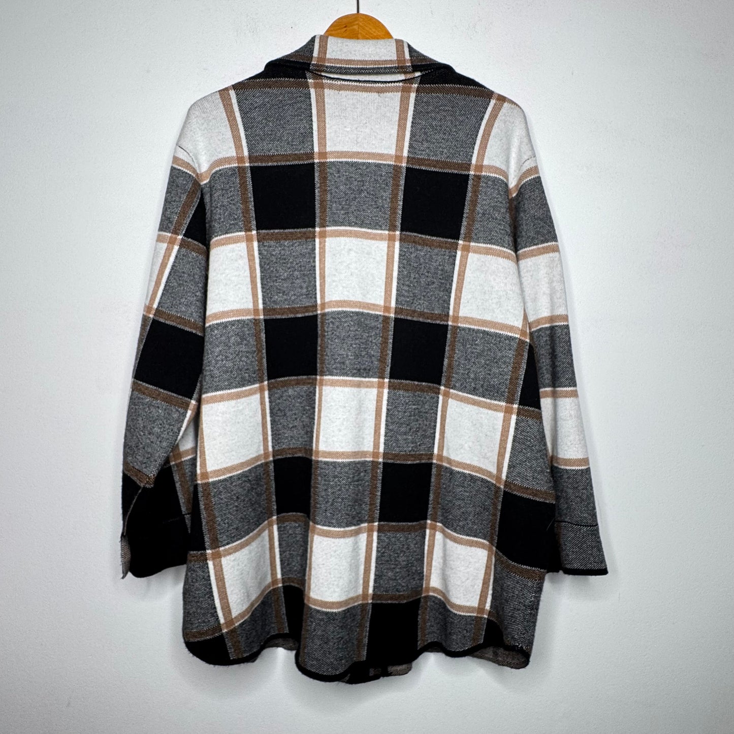Rachel Zoe Plaid Sweater Jacket - Size 1X