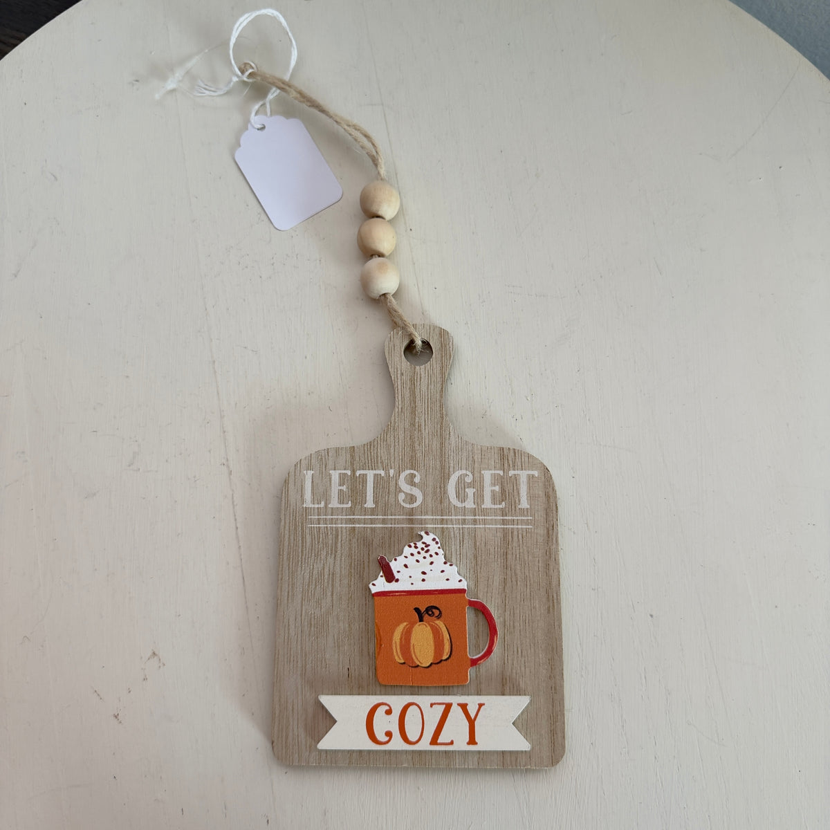 Let's Get Cozy Cutting Board Ornament