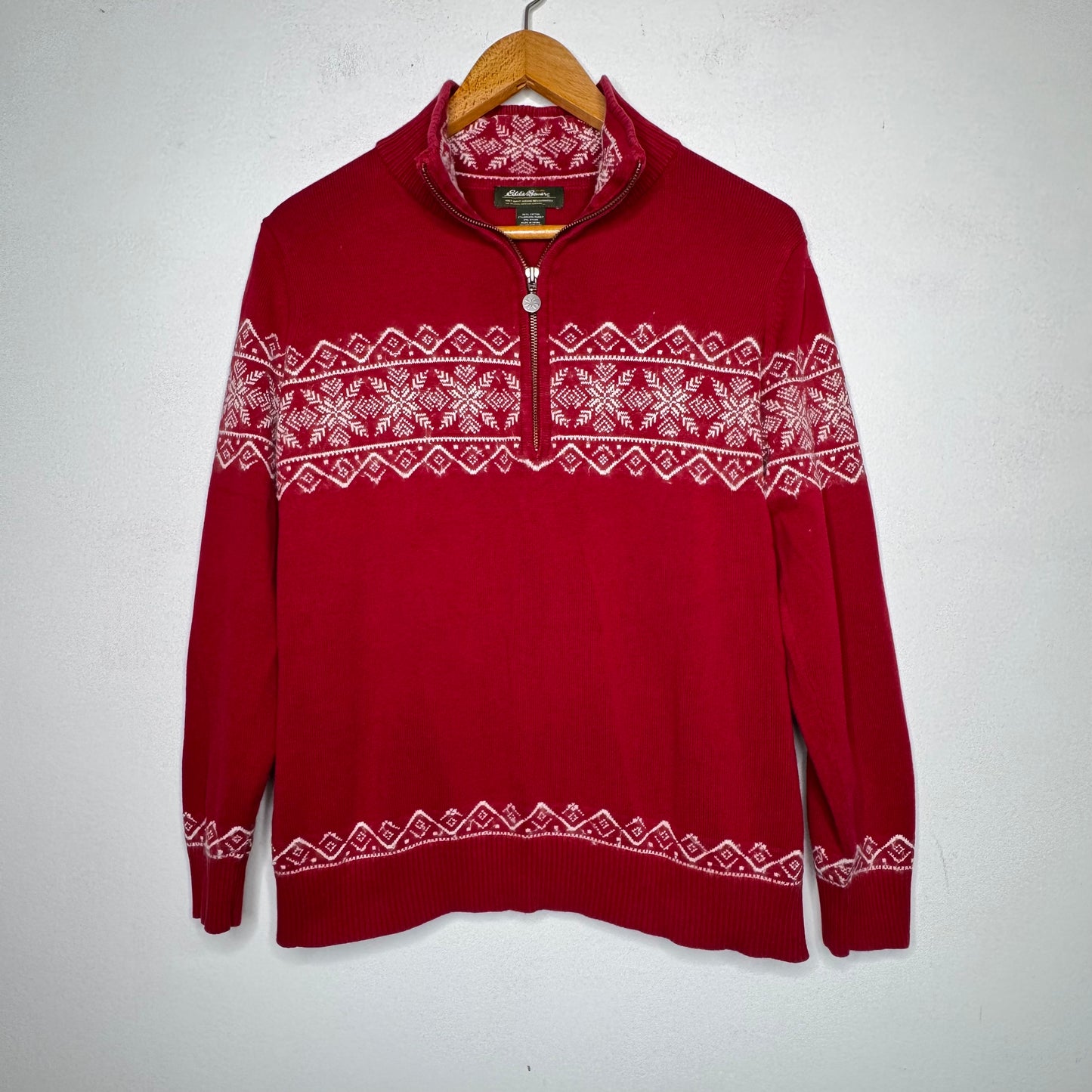 Eddie Bauer 3/4 Zip Sweatshirt - Size XL