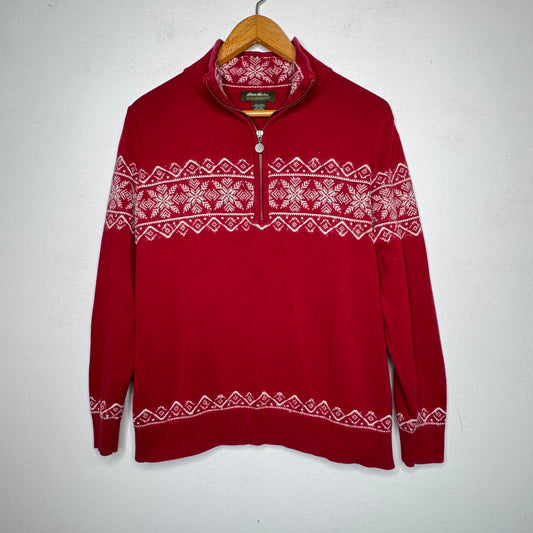 Eddie Bauer 3/4 Zip Sweatshirt - Size XL