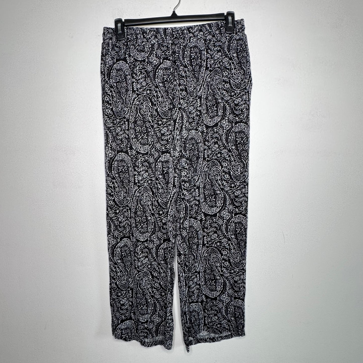 Cotton Bleu Paisley Floral Pull-On Pants - Size XL