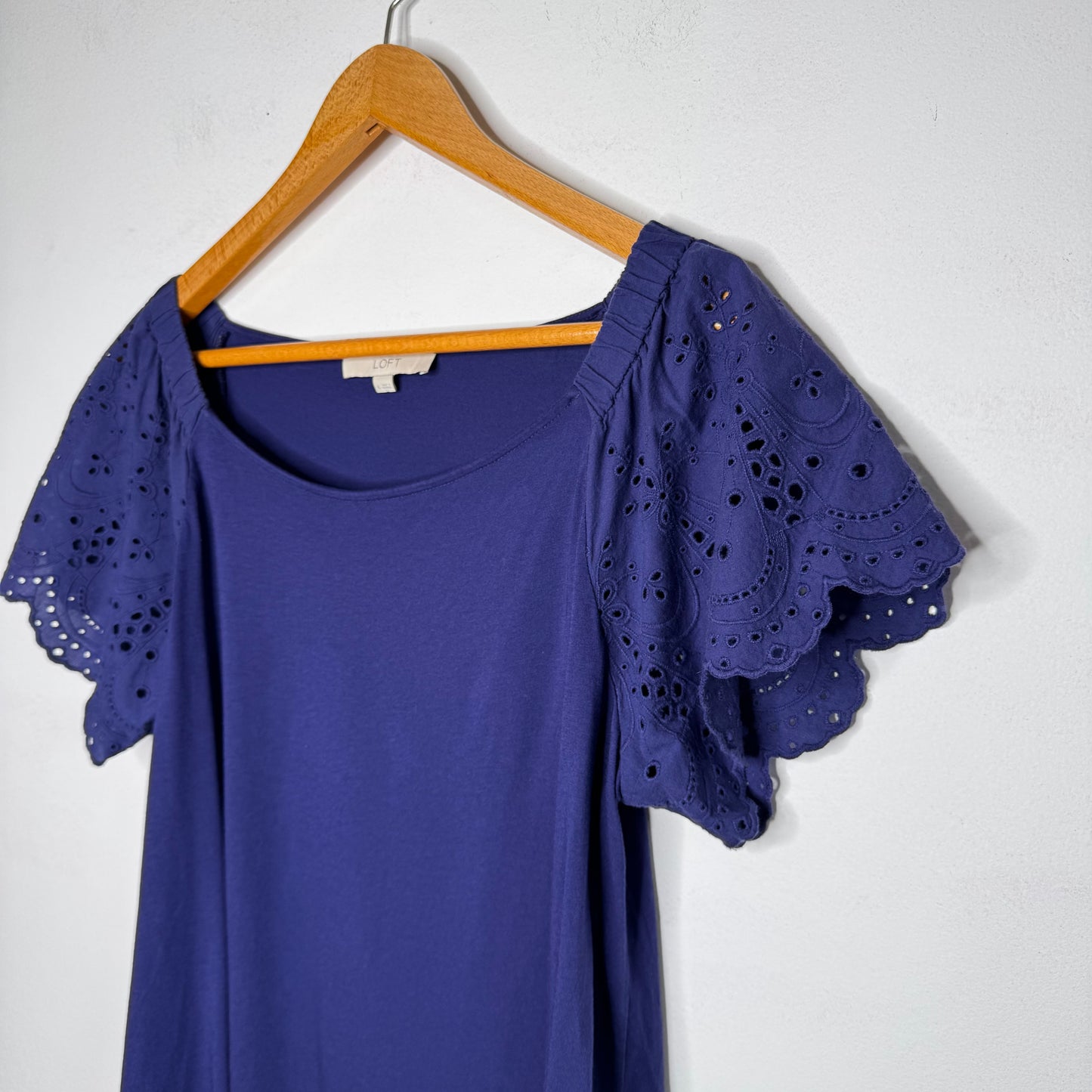 Loft Eyelet Sleeve Top - Size XL