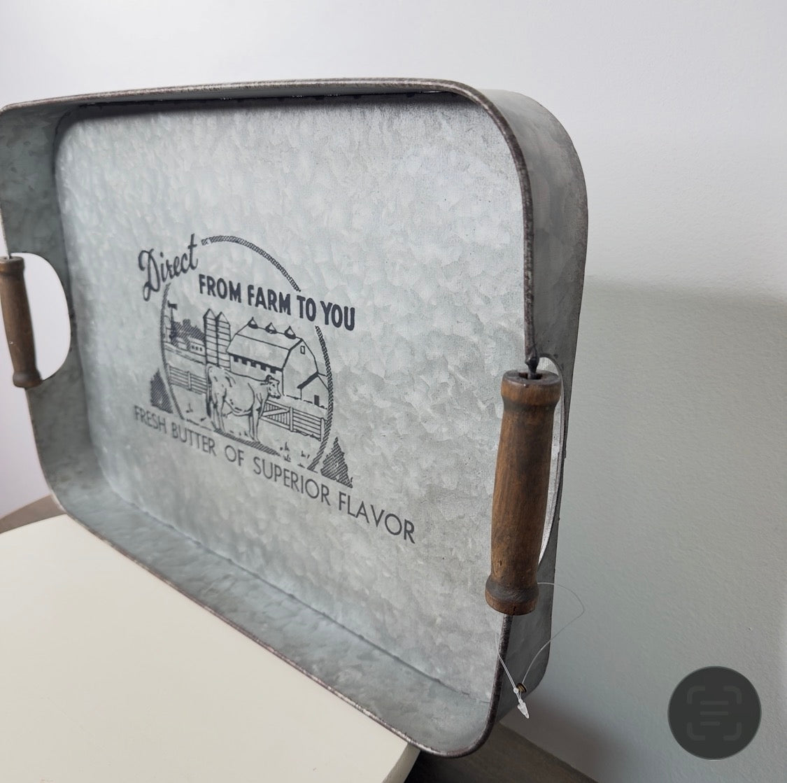 Direct From Farm To You Metal Tray - 19"