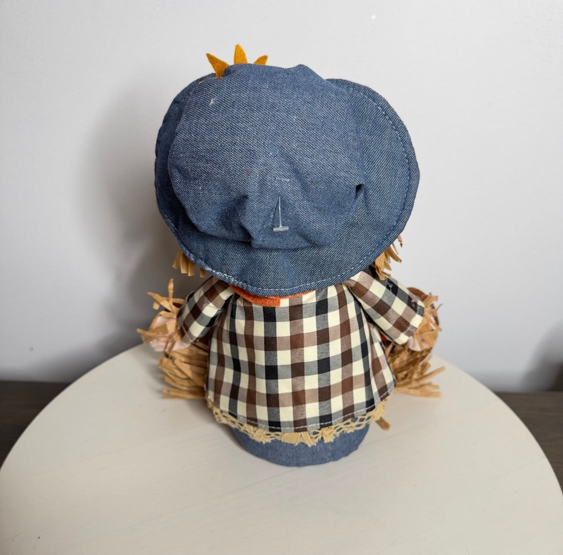 Plaid Sitting Scarecrow