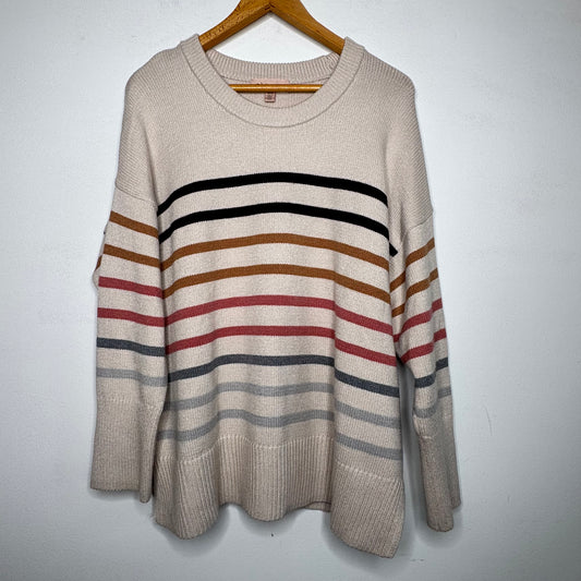 Philosophy Striped Sweater - Size 1X