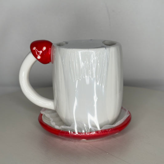 Mushroom Mug & Saucer
