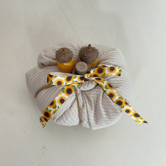 Beige Stuffed Pumpkin