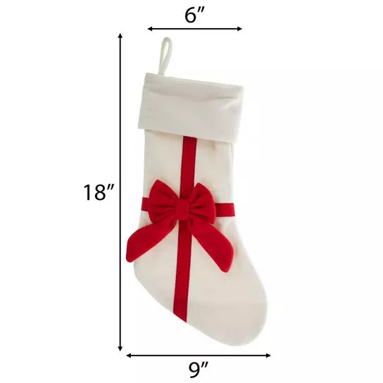 Christmas Bow Stocking