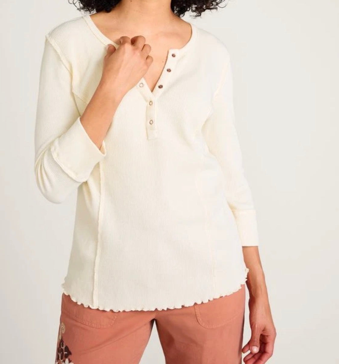 Soft Surroundings Hazel Waffle Top - Size Large
