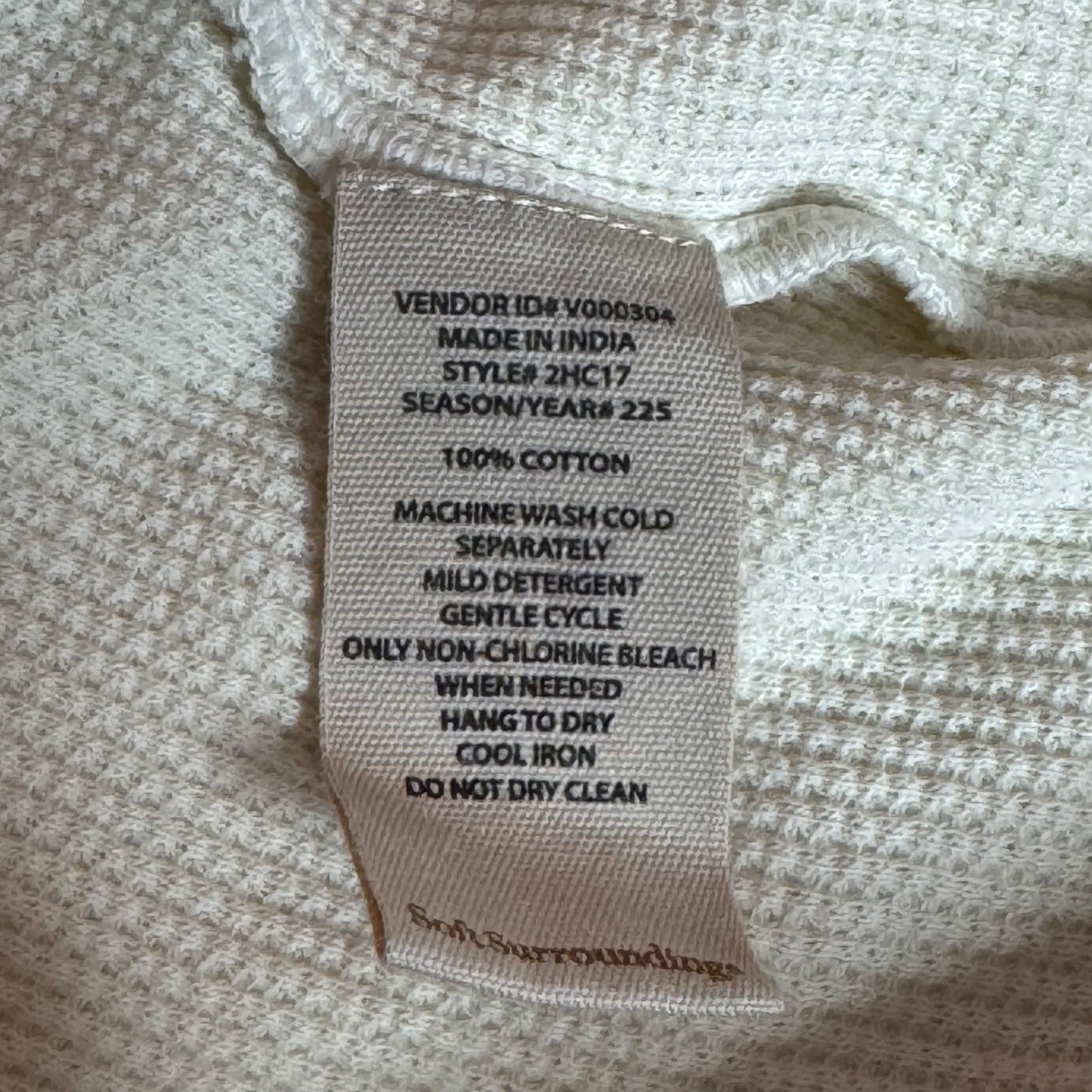 Soft Surroundings Hazel Waffle Top - Size Large