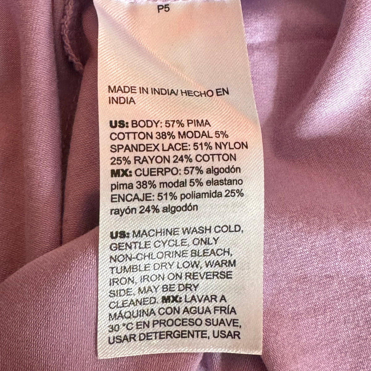 Chico’s Touch of Cool Lace Neck Layering Tee - Size Large