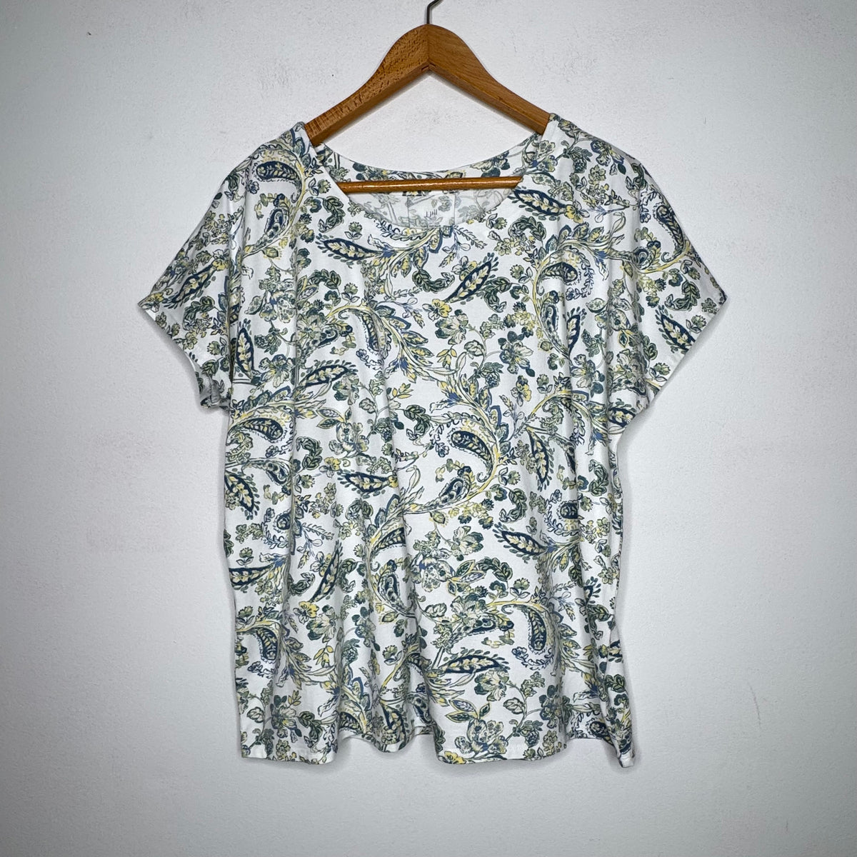 J. Jill Luxe Supima Scoop Neck Tee - Size Large