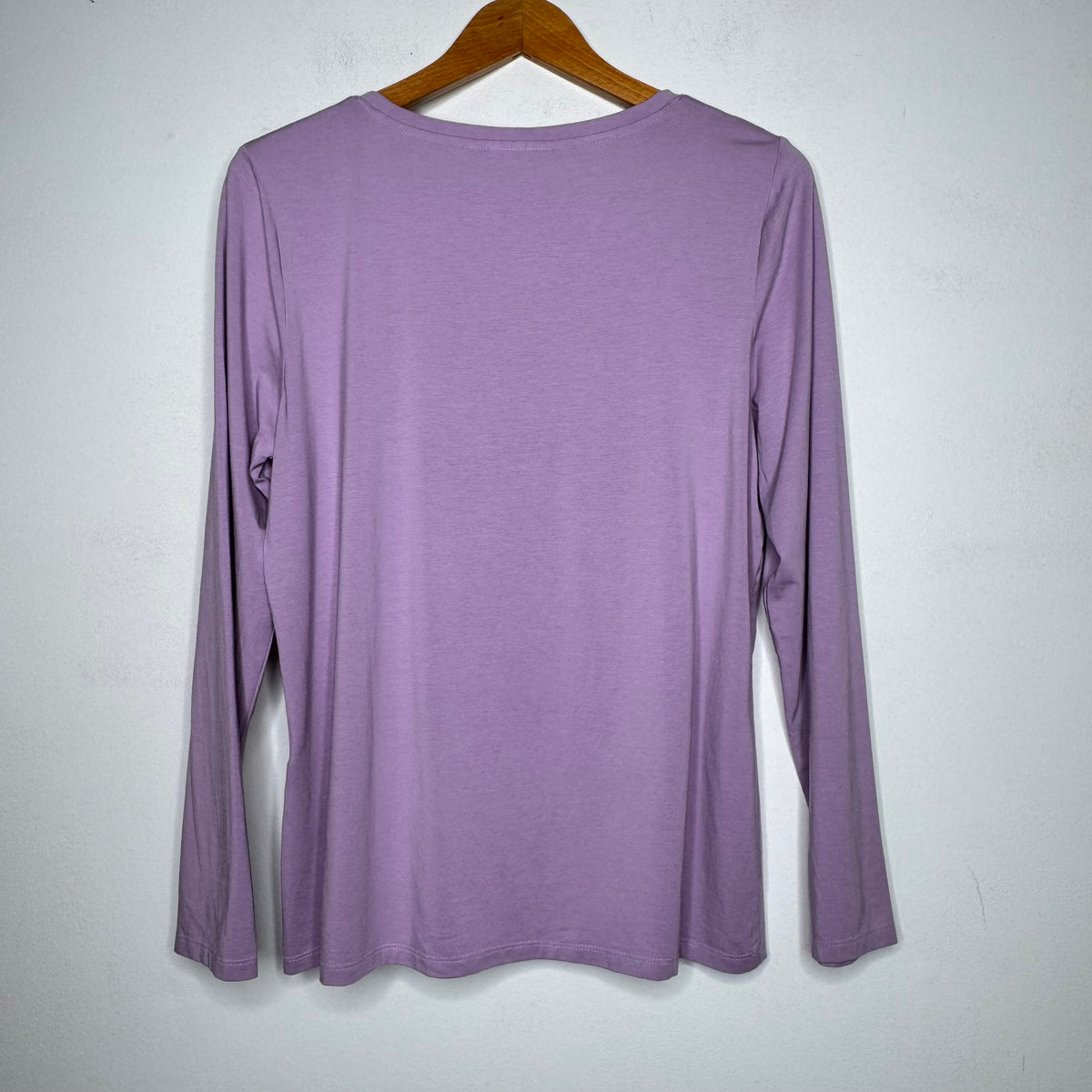 Chico’s Touch of Cool Lace Neck Layering Tee - Size Large