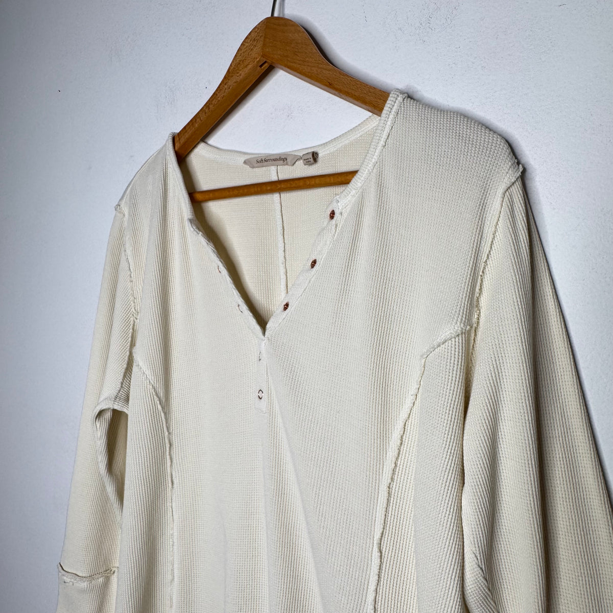 Soft Surroundings Hazel Waffle Top - Size Large