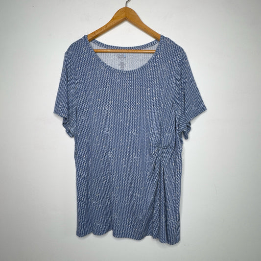 Croft & Barrow Twist Front Tee - Size 3X