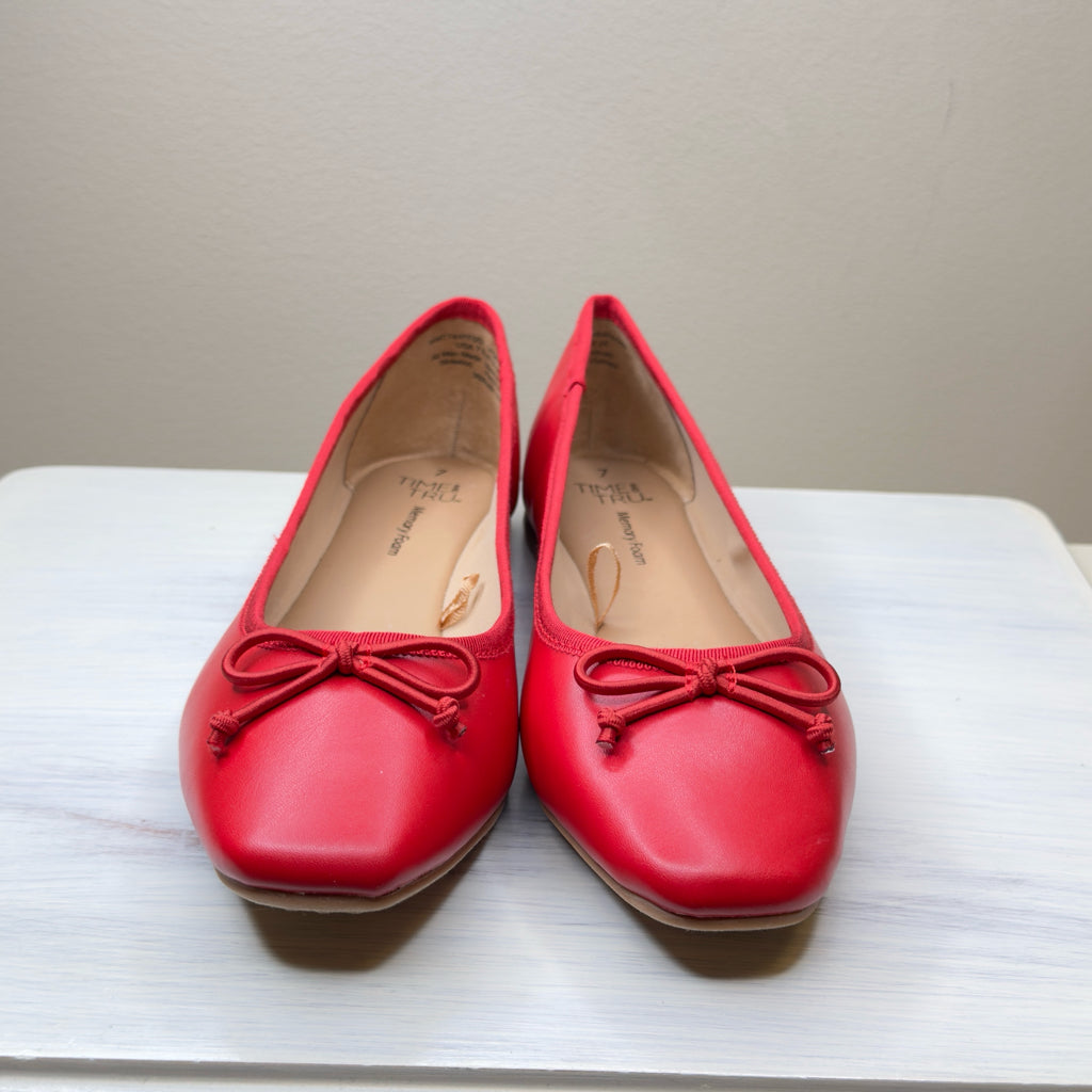 Time & True Memory Foam Flats - Size 7