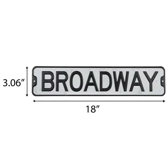 Broadway Metal Sign
