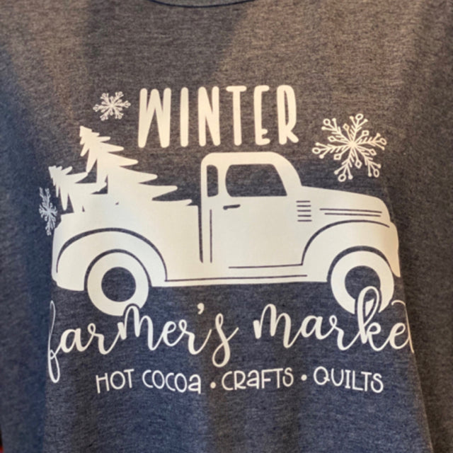 Winter Farmers Market Graphic Tee - Size XL