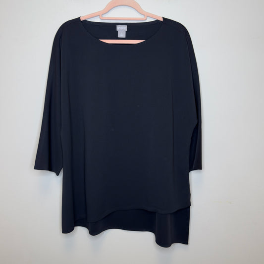 Chico's Asymmetrical Hem Tunic Top - Size Large