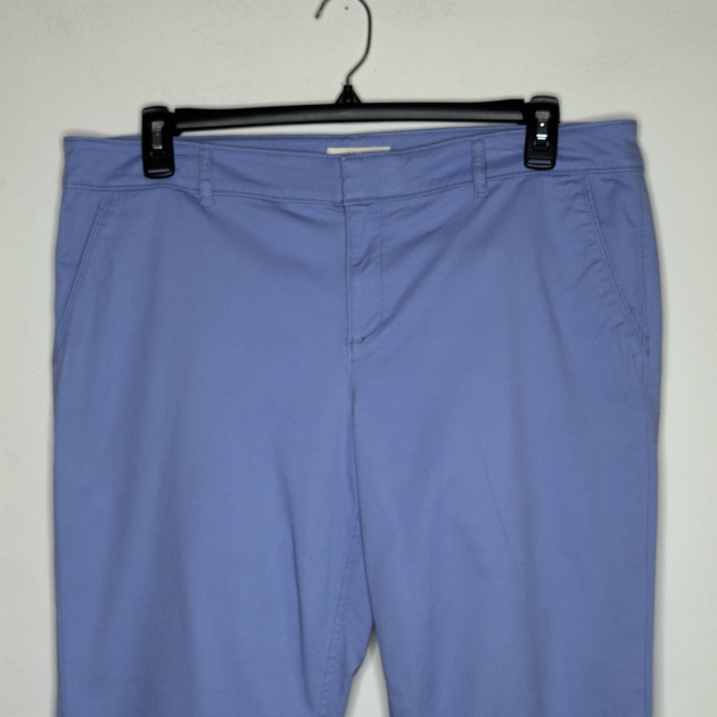 Loft "Marisa" Periwinkle Chino Pants - Size 14