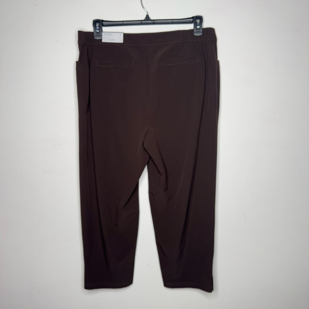 Zenergy by Chico's Neema Crop Side Snap Pants - Size Large - 14