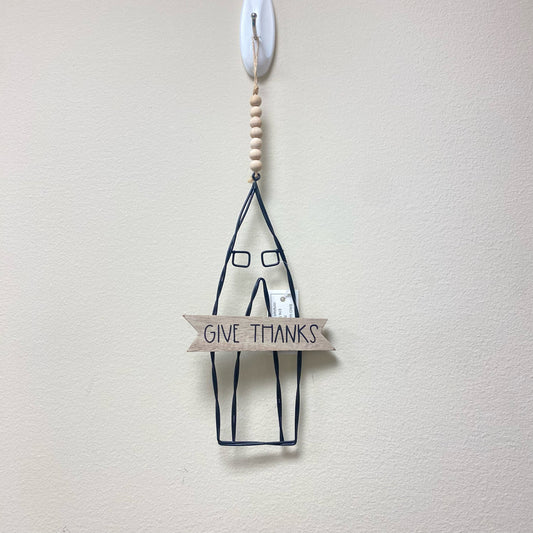 Give Thanks Hanging Sign