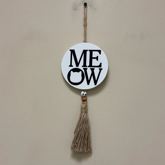 Meow Hanging Sign