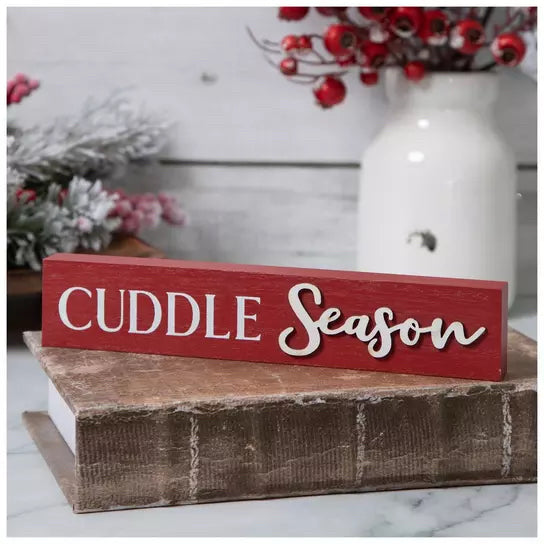 Cuddle Season Wood Decor
