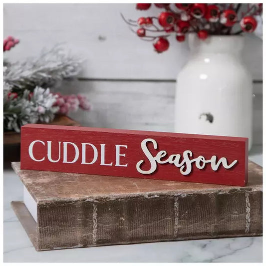 Cuddle Season Wood Decor