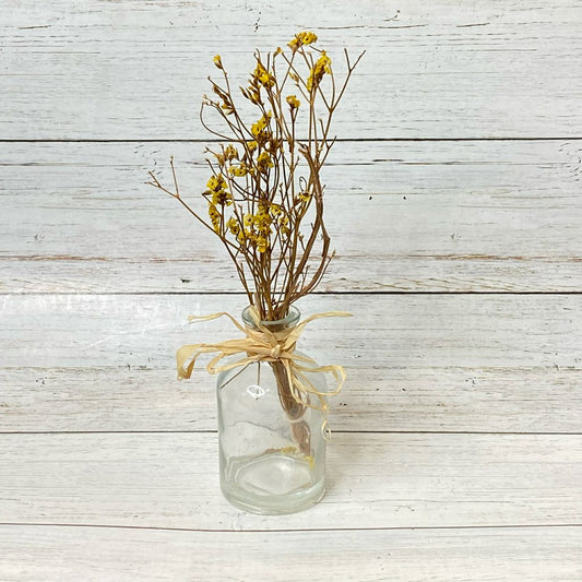 Glass Vase With Artificial Flowers