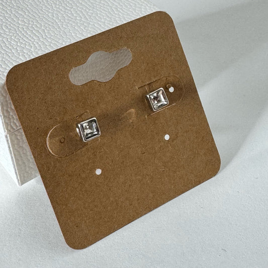 Square Stud Earrings
