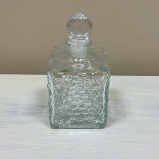 Square Glass Potion Bottle w/Stopper