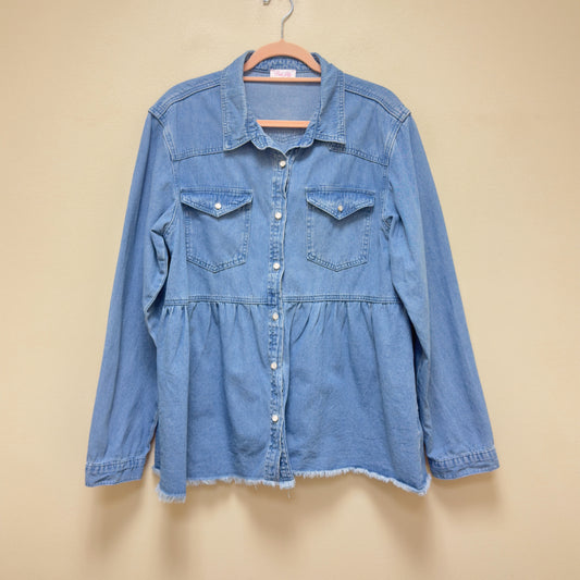 Pink Lily Denim Jacket - Size XL