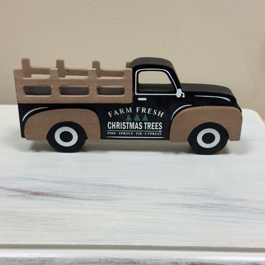 Farm Fresh Christmas Trees Truck Wood Decor