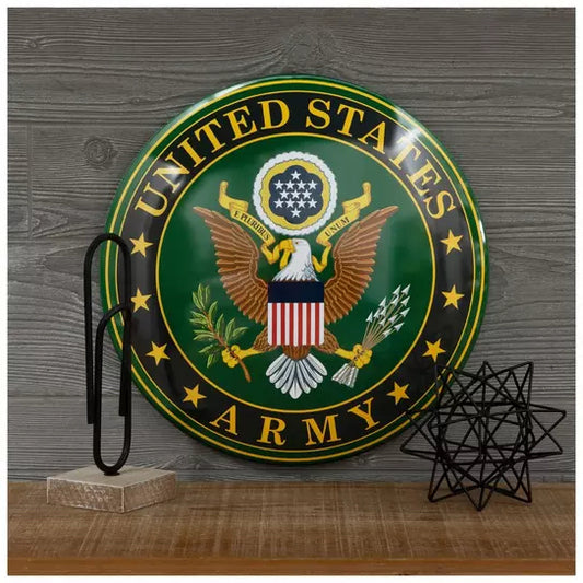 Army Dome Metal Sign